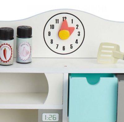 Image showing 10 th Teamson Kids Little Chef Florence Classic Small Play Kitchen, White