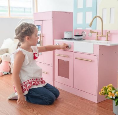 Image showing  Little Chef Charlotte Modern Play Kitchen, Pale Pink
