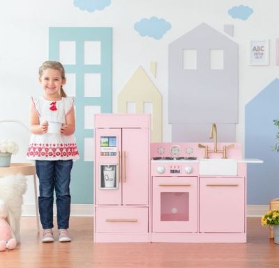 Image showing 5 th Teamson Kids Little Chef Charlotte Modern Play Kitchen, Pale Pink