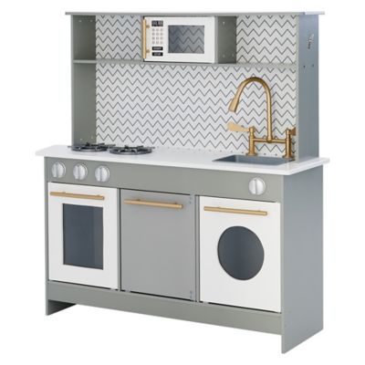 Teamson Kids Little Chef Berlin Modern Play Kitchen, 34 in. x 11.75 in. x 37 in.