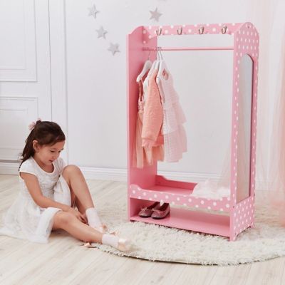 Image showing  Fashion Polka Dot Prints Bella Toy Dress-Up Unit, Pink/White, 32.63 in. x 11.63 in. x 41.75 in., For Ages 3+