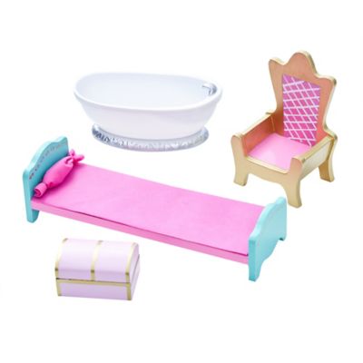 Image showing  Dreamland Castle Play Vanity Set, Pink/White