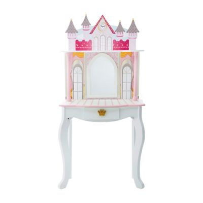 Image showing  Dreamland Castle Play Vanity Set, Pink/White