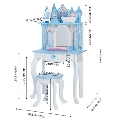 Image showing  Dreamland Castle Play Vanity Set, For Ages 3+