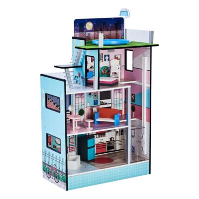 Teamson Kids Dreamland Barcelona Doll House, White/Pink