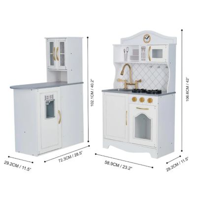 Image showing  Little Chef Upper East Retro Play Kitchen, 8 pc.