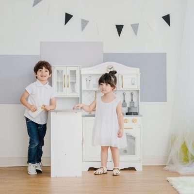 Image showing 6 th Teamson Kids Little Chef Upper East Retro Play Kitchen, 8 pc.