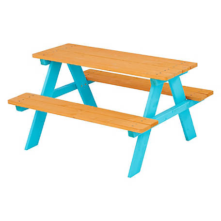 Teamson Kids Outdoor Picnic Table, Kids Outdoor Table And Chairs