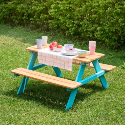 Image showing  Outdoor Picnic Table and Chair Set, Ages 3+
