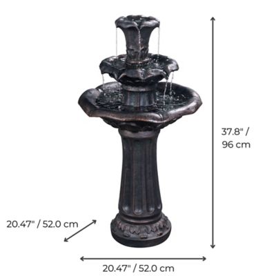 Image showing 6 th Peaktop Outdoor Lily Tier Fountain