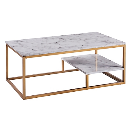 Versanora Marmo Coffee Table, 40.25 in. x 16 in.