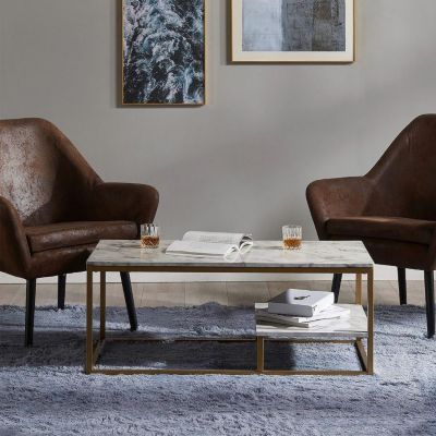 Image showing  Marmo Rectangular Coffee Table, 40.25 in. x 16 in.