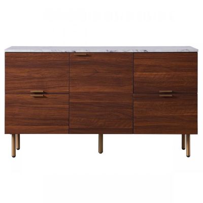 Image showing  5-Door Ashton Sideboard with Faux Marble Top, 48 in. x 14 in. x 28 in.