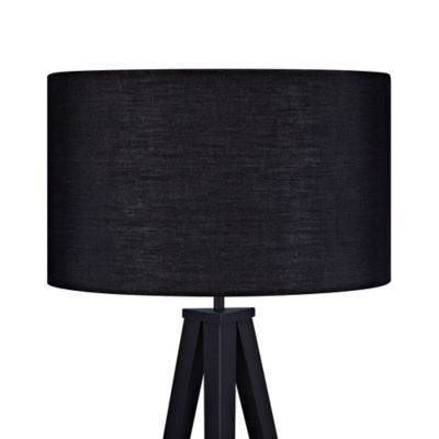 Image showing  60.23 in. Romanza Tripod Floor Lamp, Black/Black