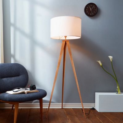 Image showing  60.23 in. Romanza Tripod Floor Lamp, White