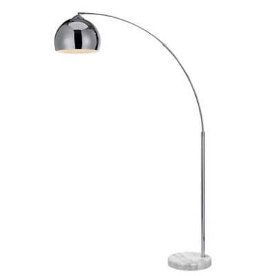 Versanora 66.93 in. Arquer Arc Floor Lamp, Silver