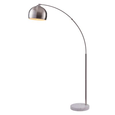 Versanora 66.93 in. Arquer Arc Floor Lamp, Nickel