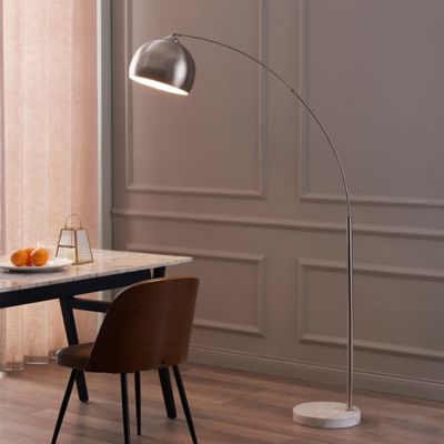 Image showing  66.93 in. Arquer Arc Floor Lamp, Nickel
