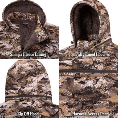 Image showing 3 th Huntworth Men's Waterproof Heavyweight Sherpa-Lined Disruption Camo Jacket