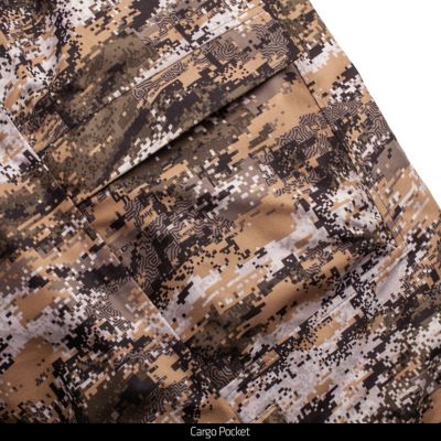 Image showing  Men's Waterproof Fairbanks Heavyweight Sherpa-Lined Disruption Camo Bib Overalls