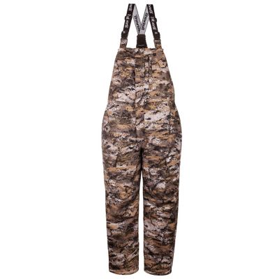 Huntworth Men's Waterproof Fairbanks Heavyweight Sherpa-Lined Disruption Camo Bib Overalls