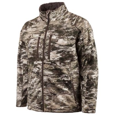 Huntworth Men's Ketchikan Heavyweight Sherpa Fleece Interior Windproof Tarnen Camo Softshell Jacket