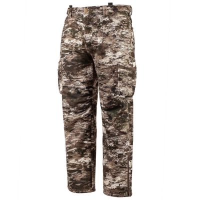 Huntworth Men's Relaxed Fit Mid-Rise Ketchikan Heavyweight Tarnen Camo Windproof Low Pile Sherpa Fleece Pants