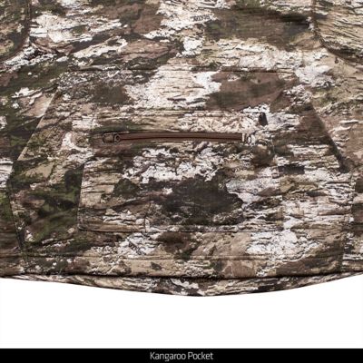 Image showing 5 th Huntworth Shelton Performance 1/2-Zip Hoodie with Face Mask, Grid Fleece