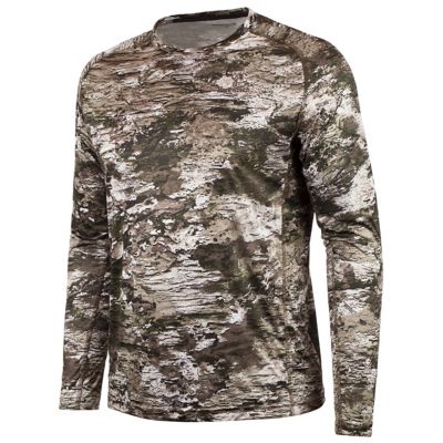 Huntworth Fallon Long-Sleeve Tarnen Camo Fallon Lightweight Performance Polyester Shirt