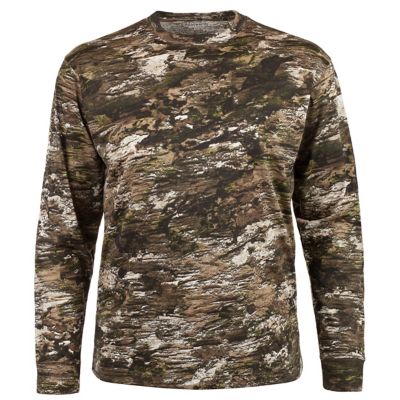 Image showing 1 th Huntworth Men's Ashland Tarnen Camo Ashland Lightweight Cotton/Poly Long-Sleeve T-Shirt