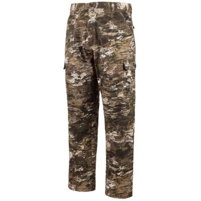 Huntworth Men's Relaxed Fit Mid-Rise Carlsband Lightweight Tarnen Camo Cotton/Twill Hunting Cargo Pants