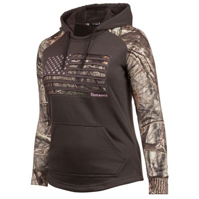 Image showing 5 th Huntworth Unisex Performance Fleece Hoodie, Charcoal Gray