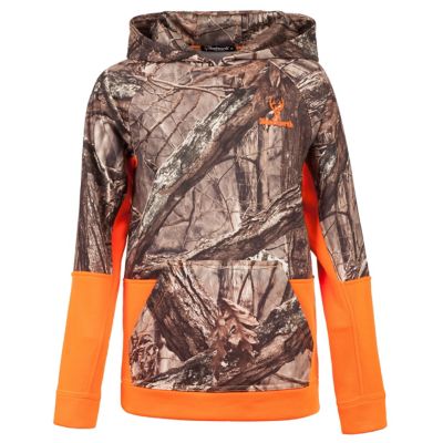 Image showing  Boys' Hidd'n Camo/Blaze Knit Jersey Hoodie