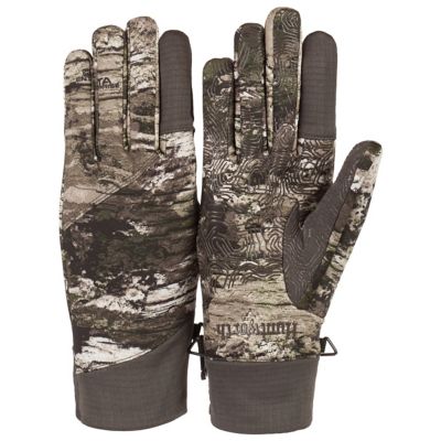 Huntworth Decatur Tarnen Camo Lightweight Hybrid Windproof/DWR Hunting Gloves, 1 Pair, Extra Large