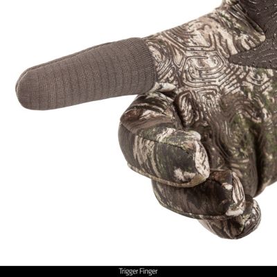 Image showing  Decatur Tarnen Camo Lightweight Hybrid Windproof/DWR Hunting Gloves, 1 Pair, Extra Large