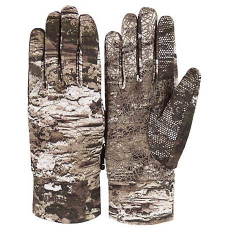 Huntworth Men's Macon Lightweight Stretch Grid Fleece Shooters Gloves, 1 Pair, Medium/Large