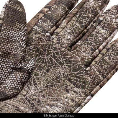 Image showing  Men's Macon Lightweight Stretch Grid Fleece Shooters Gloves, 1 Pair, Medium/Large