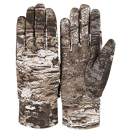 Realtree Winter Gloves Slip-On Hi-Dexterity Fleece Camouflage Gloves Size XL 