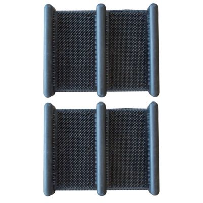 AmeriHome Rubber Boot Scraper Mats, 2-Pack