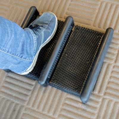 Image showing  2 pc. Rubber Boot Scraper Mat and Rubber Boot/Shoe Mat Set