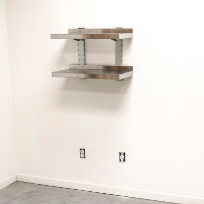 Image showing  Stainless Steel Double Wall Mount Shelf, SSDWMS