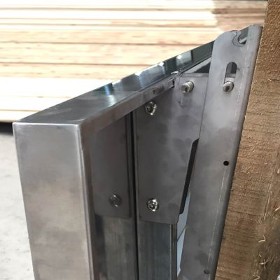 Image showing  48 in. x 24 in. Space-Saving Stainless Steel Wall-Mount Work Table