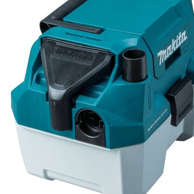 Image showing 7 th Makita 2 gal. 18V Lithium Ion Brushless Cordless HEPA Portable Wet/Dry Vacuum Tool Only, 57 CFM, 27 in. Water Lift of Suction