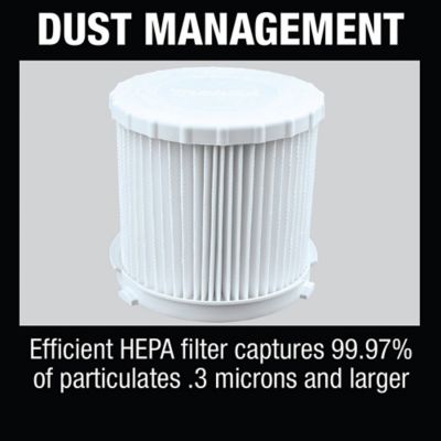 Image showing 10 th Makita 2 gal. 18V Lithium Ion Brushless Cordless HEPA Portable Wet/Dry Vacuum Tool Only, 57 CFM, 27 in. Water Lift of Suction