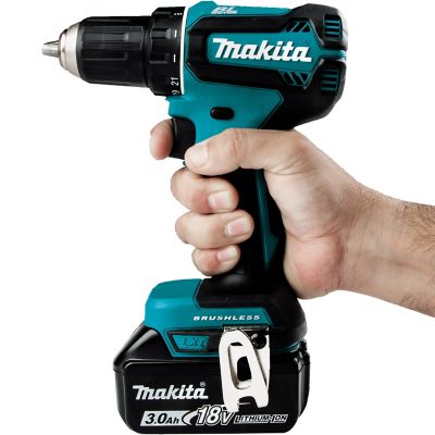 Image showing 12 th Makita 18V 1/2 in. Cordless Brushless Driver Drill Kit