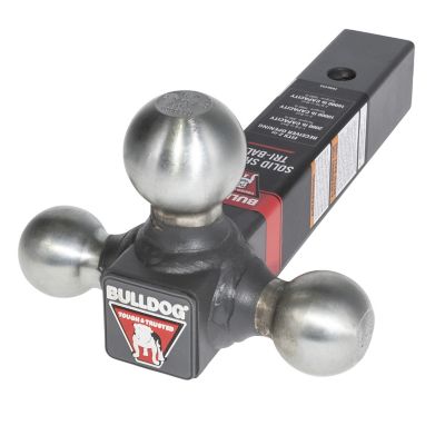 Bulldog Tri-Ball Trailer Hitch Ball Mount, Heavy Duty