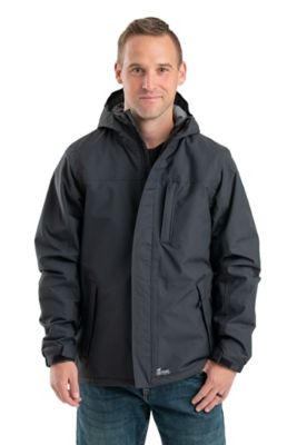 Berne Men's Waterproof Coastline Nylon Insulated Storm Jacket