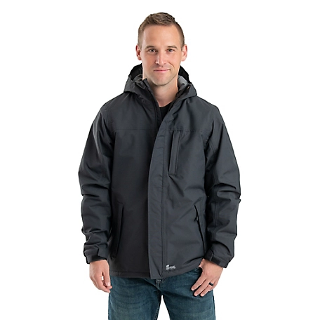Berne Men's Coastline Nylon Waterproof Insulated Storm Jacket