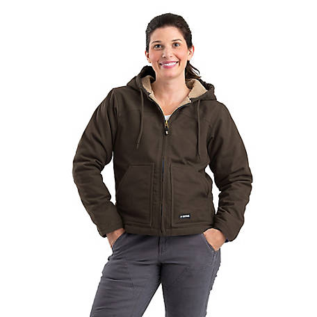 Berne Women's Softstone Duck Sherpa-Lined Hooded Jacket, WHJ43 at ...