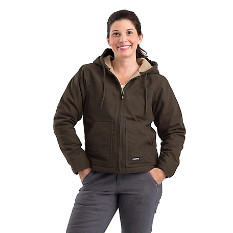 Berne Softstone Duck Sherpa-Lined Hooded Jacket